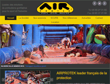 Tablet Screenshot of airprotek.com